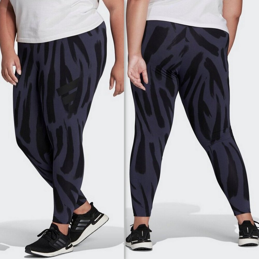 adidas Sportswear Women’s Plus Size 4X Future Icons Feel Fierce Graphic Leggings